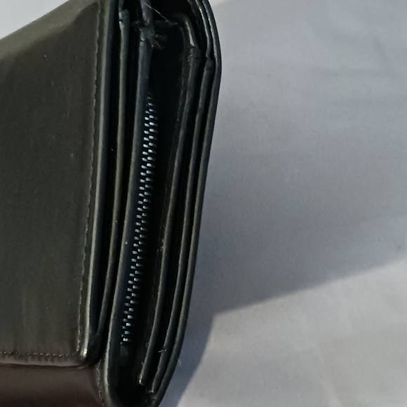 VINTAGE 80's COACH BLACK LEATHER WALLET - Picture 4 of 14